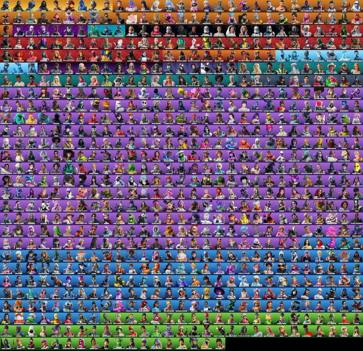 Account Fortnite ULTRA SKINS (801 skins)