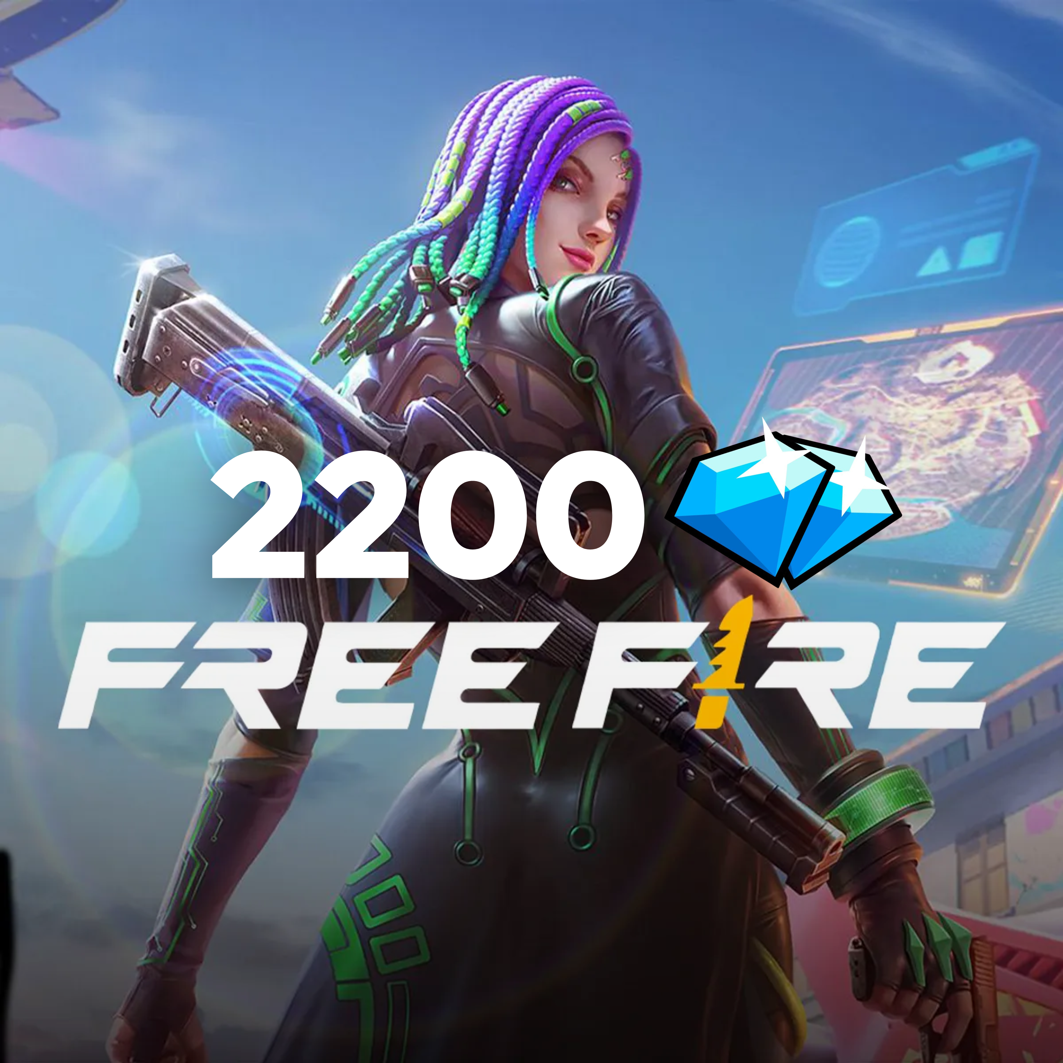 Free Fire 2200 Diamonds - Ricarica (Globale)