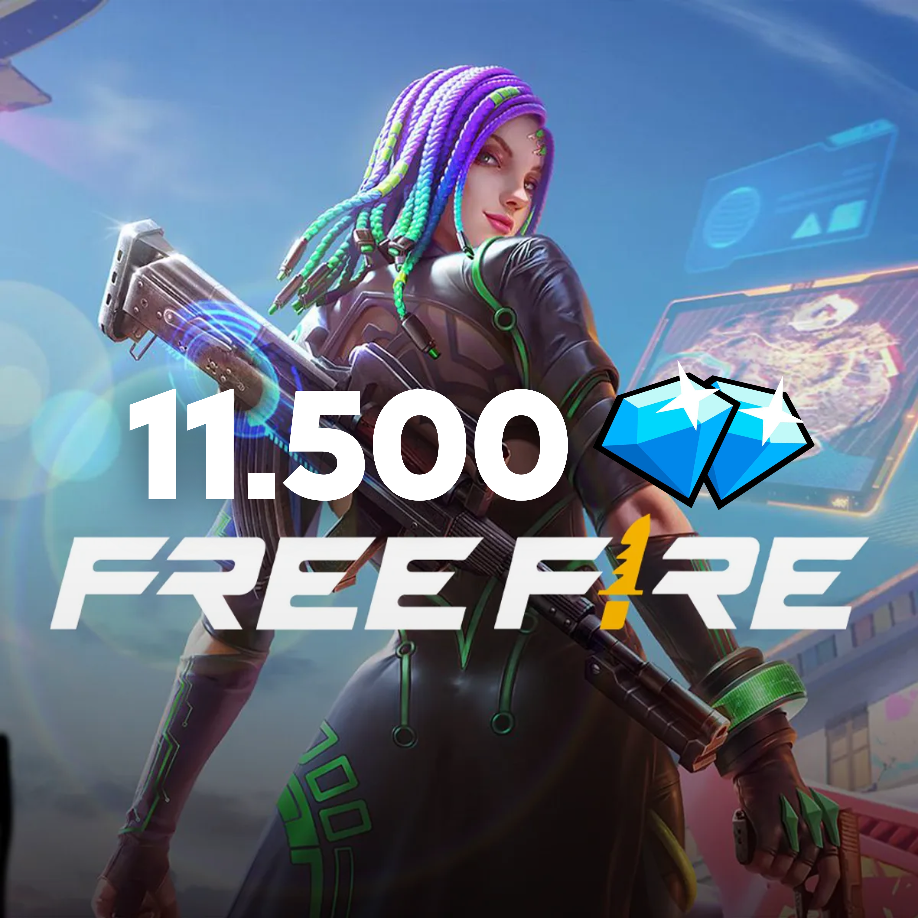 Free Fire 11500 Diamonds - Ricarica (Globale)