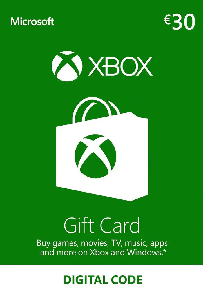 Xbox Live Gift Card 30 EUR Xbox Live GLOBALE